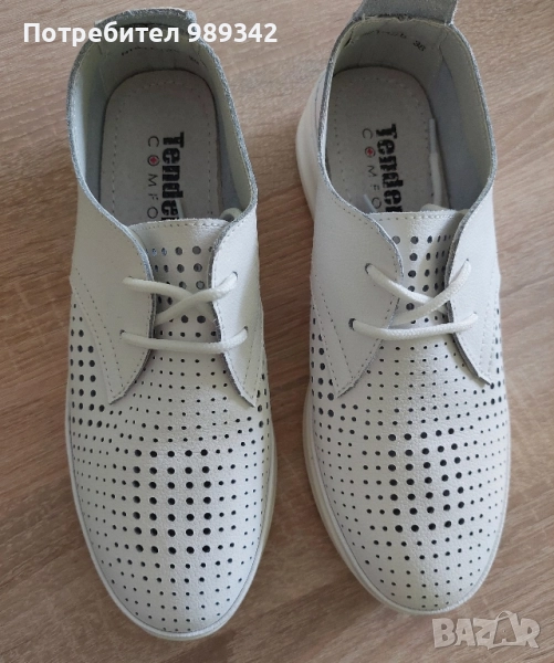 Дамски кожени обувки Tendenz - естествена кожа, снимка 1