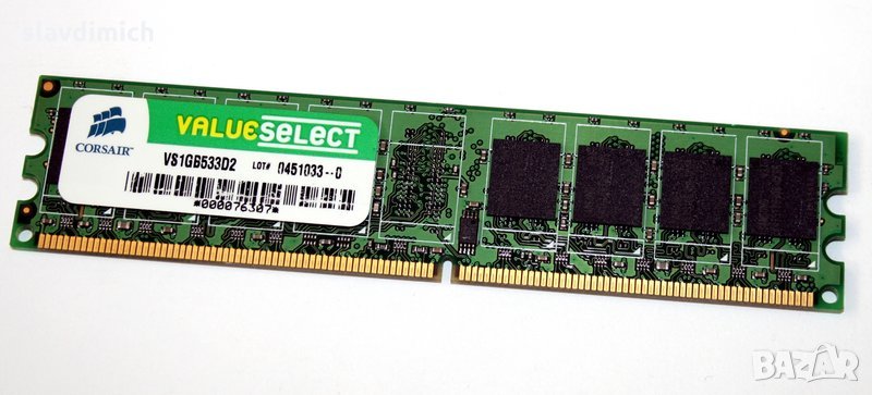 Рам памет RAM Corsair модел vs1gb533d2 1 GB DDR2 533 Mhz честота, снимка 1