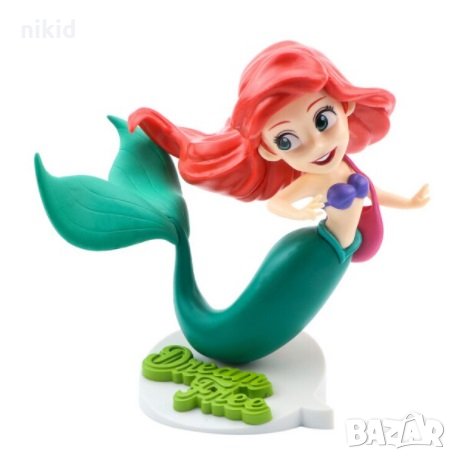 Малката Русалка Ариел на стойка голяма пластмасова фигурка играчка и украса за торта , снимка 1