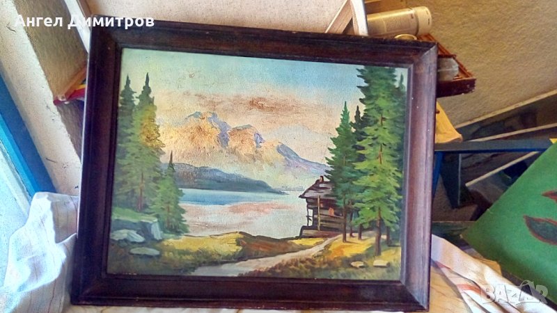 Стара маслена картина, снимка 1