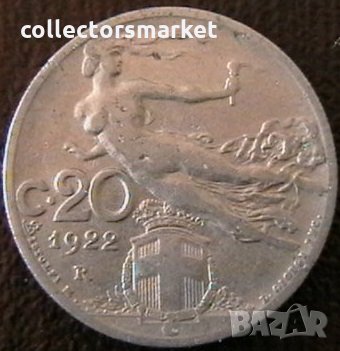 20 центисими 1922, Италия, снимка 1