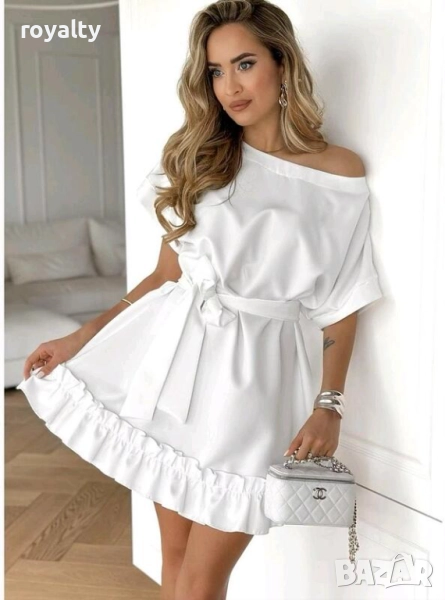 Бяла лятна рокля, снимка 1