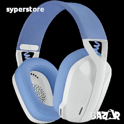 Безжични слушалки с микрофон  LOGITECH G435 LIGHTSPEED WHITE геймърски SS301443, снимка 1