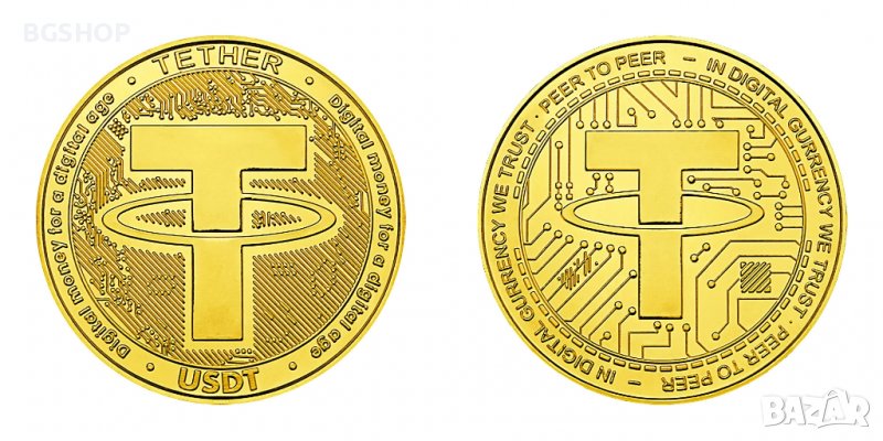 Tether coin ( USDT ) - Gold, снимка 1