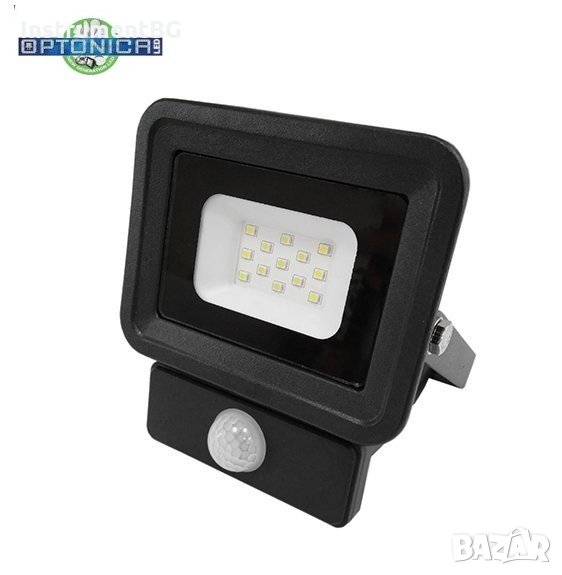 LED SMD ПРОЖЕКТОР СЪС СЕНЗОР ЗА ДВИЖЕНИЕ 10W 6000К БЯЛА СВЕТЛИНА, снимка 1