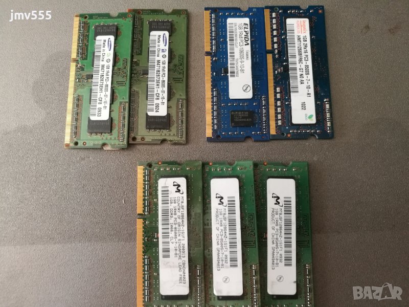 Рам памет - ДДР3-1гб/ ram DDR3-1GB - 5бр., снимка 1