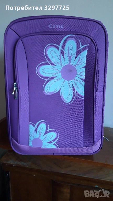 💜🌸🎒Куфар на колелца лилав 💜🌸💜🎒, снимка 1