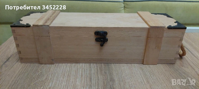 кутия дървена за вино за ценители , снимка 1