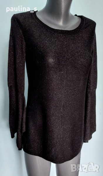 Луксозна блуза тип туника с черно ламе "Melanie lyne"® , снимка 1