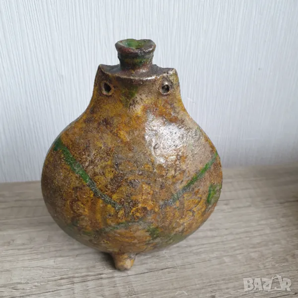 Стара керамична пинта,павурче, снимка 1
