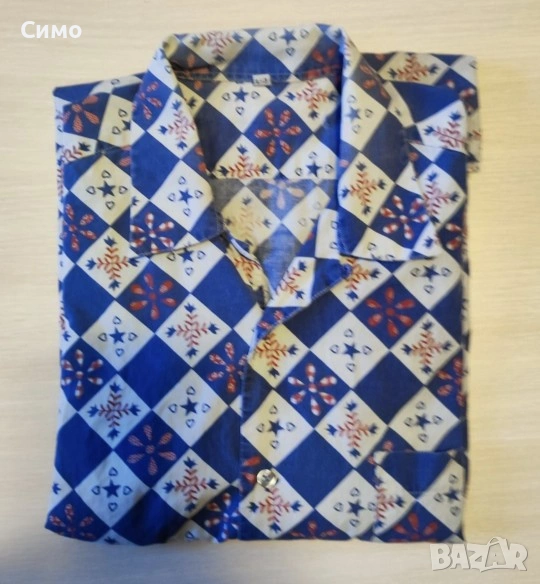 Мъжка Риза Къс Ръкав, снимка 1