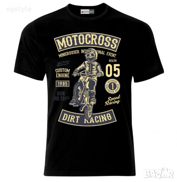 Тениска Моторджийска Мото Мотокрос Ендуро Моторист Мотоциклетизъм Мотор Рокер Moto Motorcycle, снимка 1