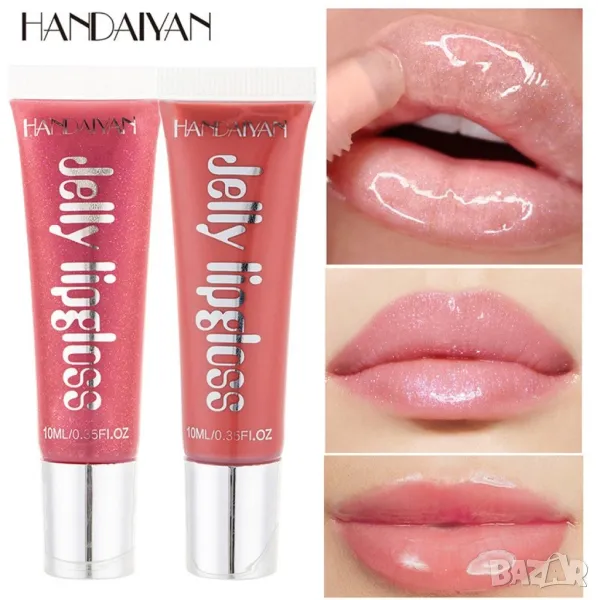 Овлажняващ цветен гланц за устни Jelly Gloss Lip HANDAIYAN, снимка 1