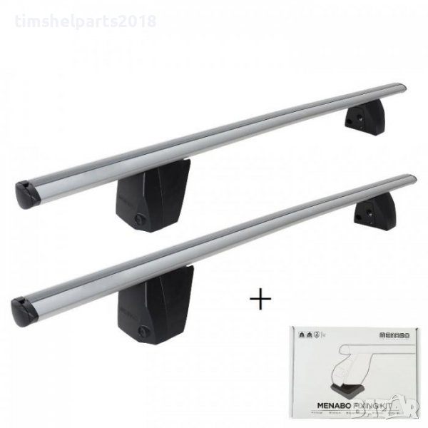 Напречни греди Menabo119см, FIAT Doblo, OPEL Adam, Astra J, Combo C, Corsa, Meriva, Zafira C, снимка 1