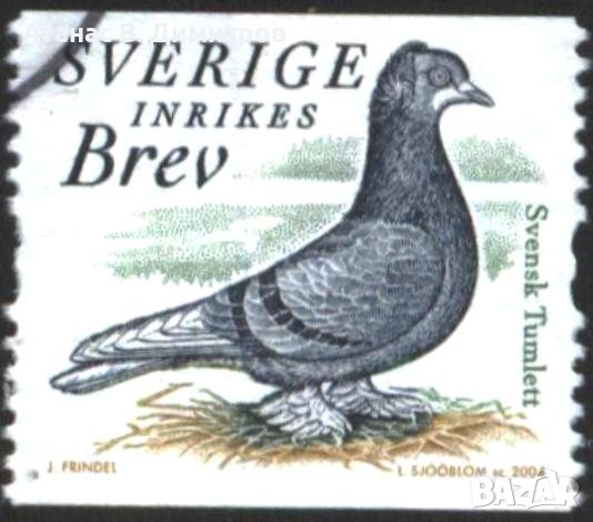 Kлеймована марка Фауна Птица Гълъб 2004 от Швеция, снимка 1