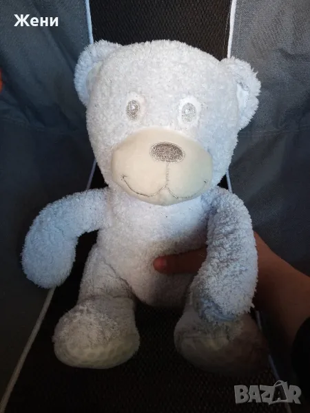 Бяло плюшено мече, снимка 1