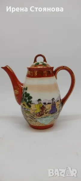 Японски порцеланов чайник за кафенце.
, снимка 1