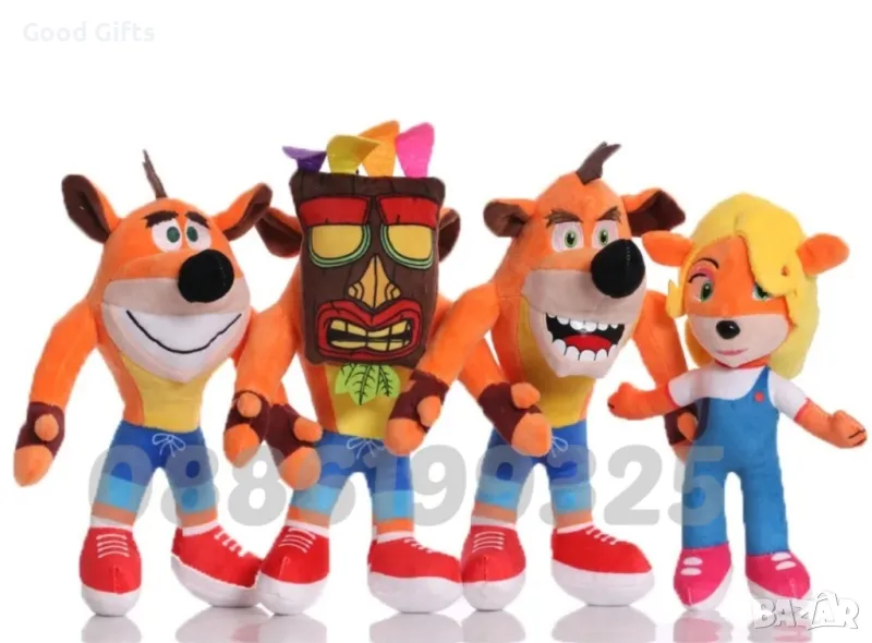 Плюшена играчка Mr. Crash Bandicoot Бандикут плюшени играчки , снимка 1