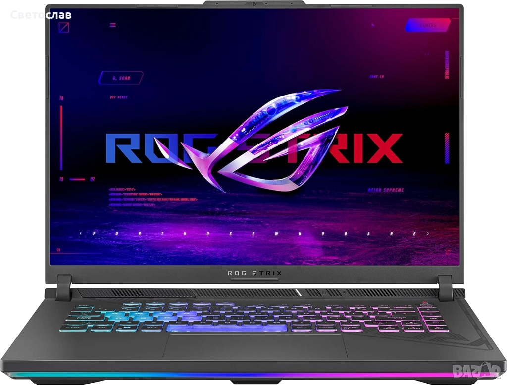 ASUS ROG Strix G16 | NVIDIA RTX 4060 | i7-13650HX | 1TB SSD | 16GB DDR5 | 16:10 IPS Display, снимка 1