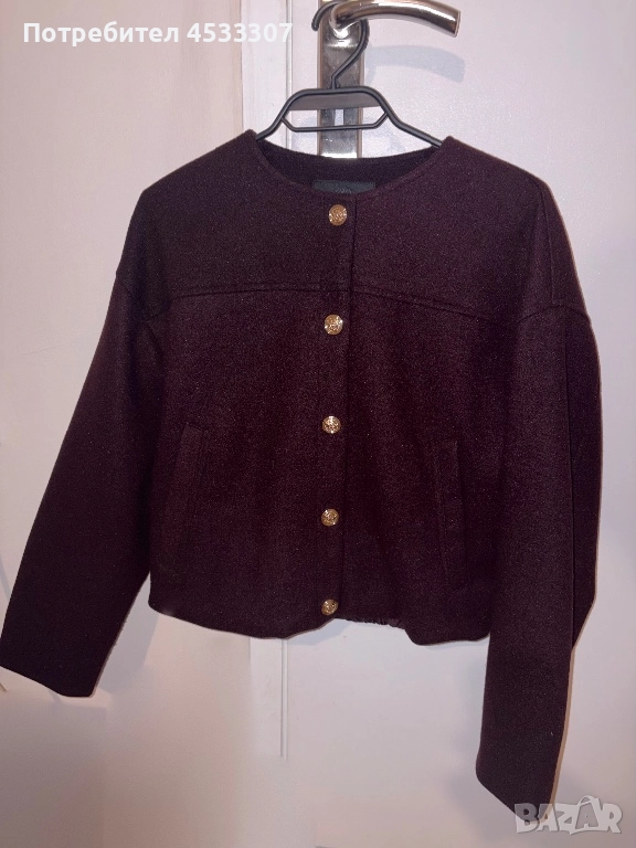 Дамско яке зара бордо , снимка 1