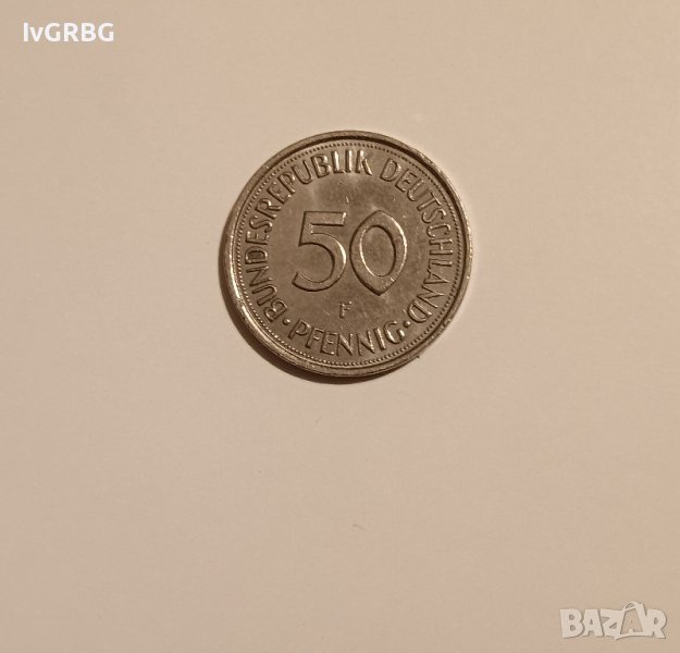 50 пфеннига 1990 Германия  ФРГ , снимка 1