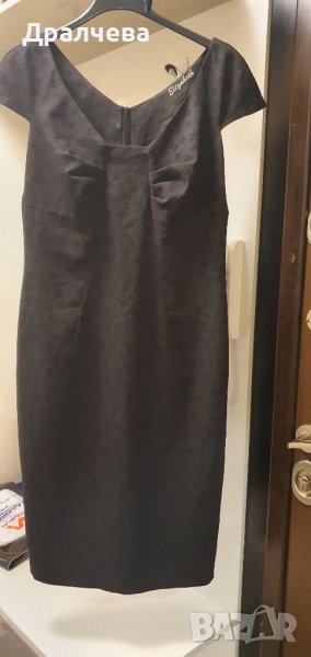 Тъмни сива елегантна рокля,номер 46 БГ, снимка 1