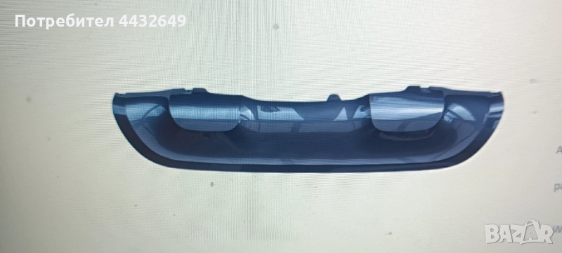 Спойлер РЕНО КАДЖАР лайсна задна броня Renault Kadjar ОТ 2015Гг до 2022г-НОВ, 110 лв, снимка 1