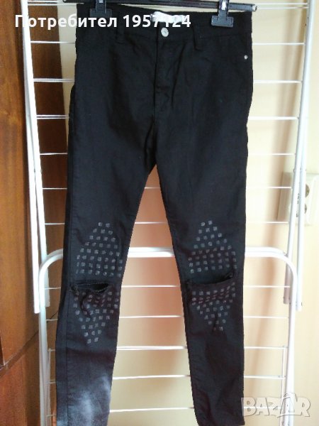 Черен панталон-разтегателен, снимка 1