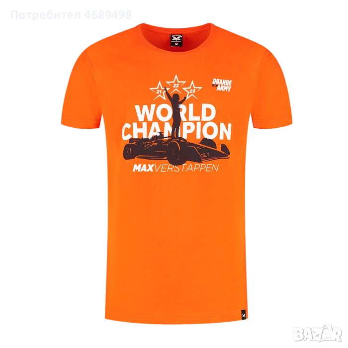 Тениска Max Verstappen – Orange Army 2024, снимка 1