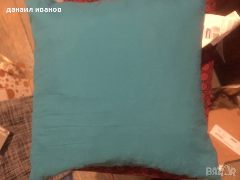 Синя калъфка с пълнеж JYSK 38/38, снимка 1