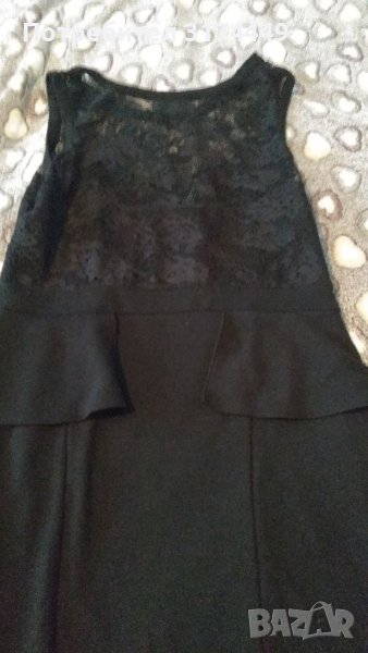 Дамска маркова рокля RAINBOW,черен цвят с дантела , снимка 1