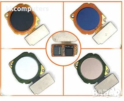 Лентов кабел Бутон меню /Черен/ за Huawei P Smart Plus / Nova 3i FingerPrint Баркод : 562834, снимка 1