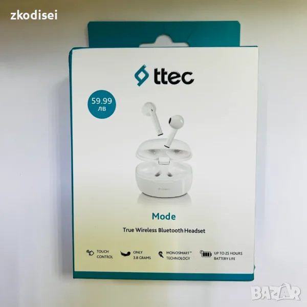 Bluetooth слушалки TECC mode, снимка 1