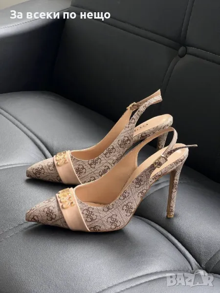 Guess Дамски Бежови Обувки На Ток Гес Код E332, снимка 1