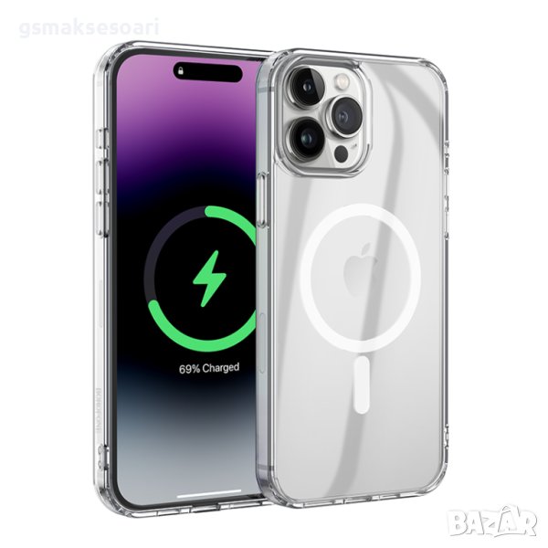 Apple iPhone 15 Pro / 15 Pro Max - Удароустойчив Кейс Гръб MagSafe, снимка 1