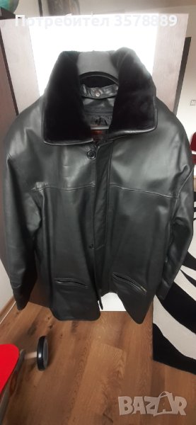 Мъжко яке от естествена кожа 3XL, снимка 1