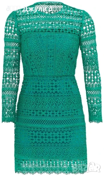 Рокля с камъни от памучно плетиво, снимка 1