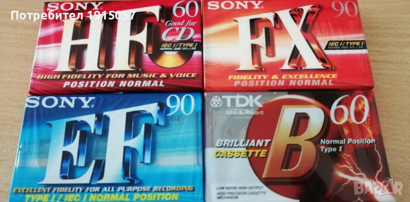 SONY, TDK аудио касети, аудиокасети, касетка, нови. SONY HF, SONY FX, SONY EF, снимка 1