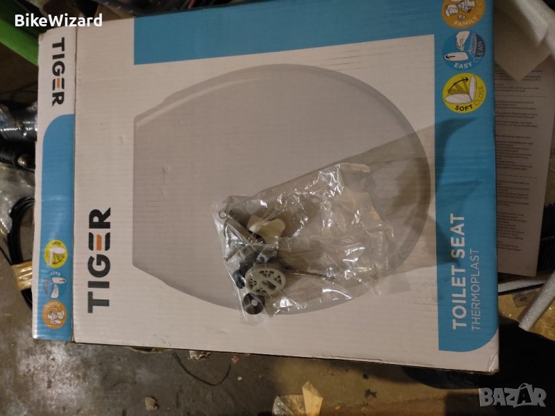Tiger седло за тоалетна с плавно затваряне и приставка за деца, снимка 1