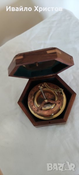 Корабен компас- ръчно изработена реплика, снимка 1