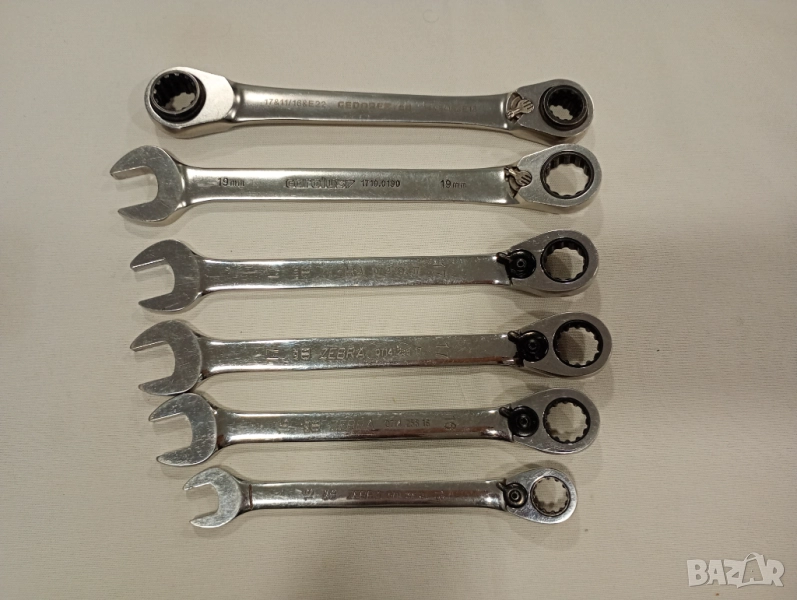 Wurth Zebra звездогаечен ключ с тресчотка с номера 13,16,17,17,19 , снимка 1