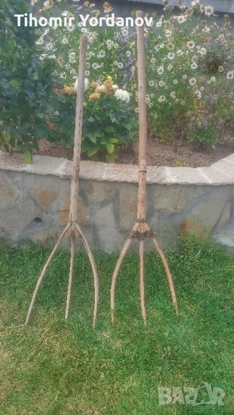 Дървени вили за сено., снимка 1