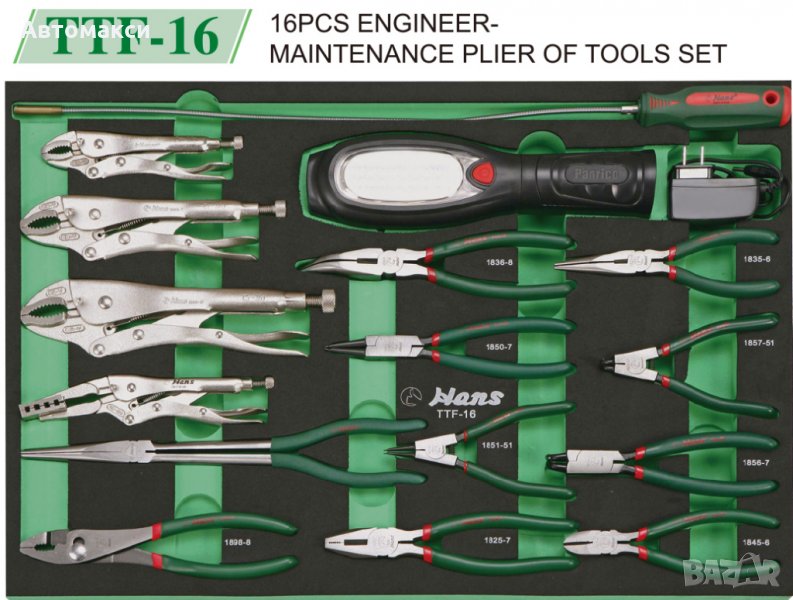 К-т клещи за количка за инструменти Ханс, снимка 1