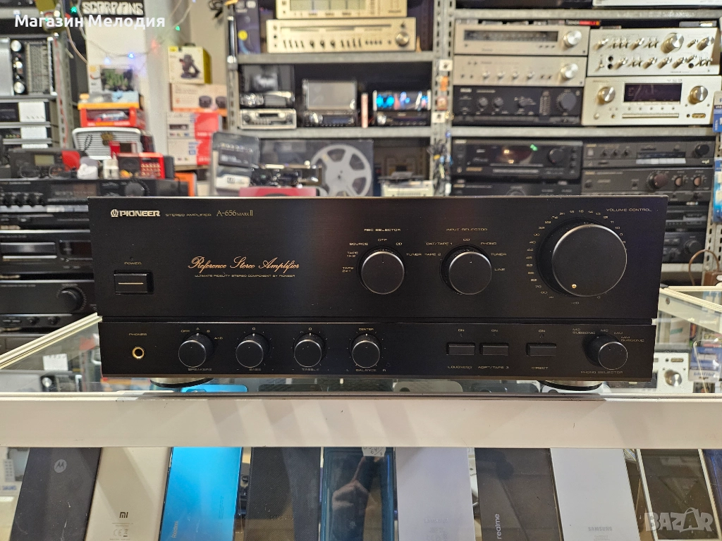 Усилвател Pioneer A-656 Mark II Две по 95 вата. В отлично техническо и визуално състояние., снимка 1