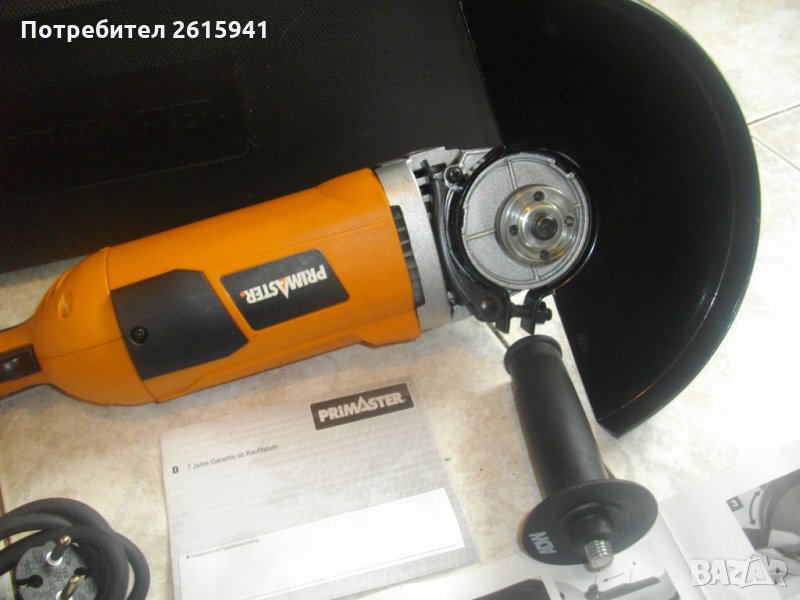 2200 Вата-ф230мм-Голям Немски Ъглошлайф-С Искрене-Primaster PMWS2200, снимка 1