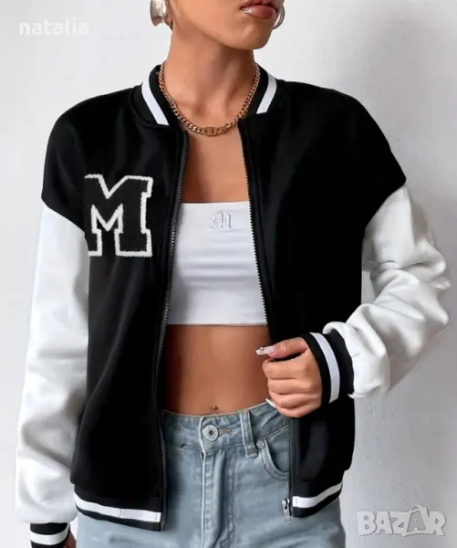 Дамски суичър със цип! Рр М, снимка 1