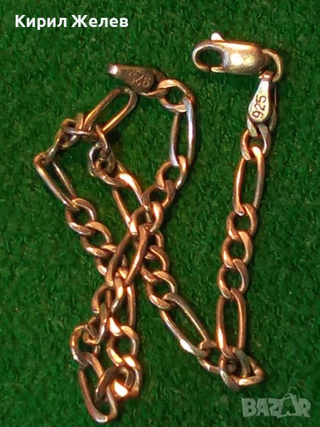 КРАСИВА МАРКОВА СРЕБЪРНА ГРИВНА СРЕБРО 925 C-Z КЛАСИЧЕСКА КАРТИЕ ПЛЕТКА 30380, снимка 1