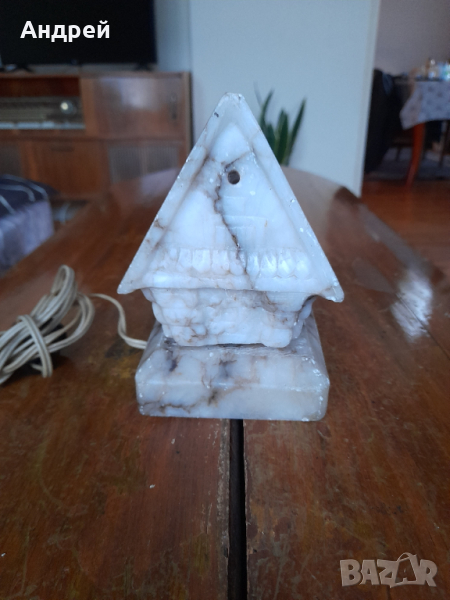 Стара Мраморна лампа, снимка 1