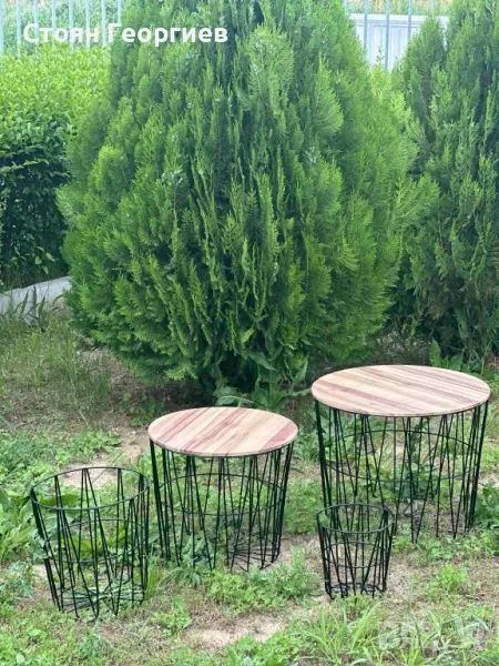 Чисто нови маси LIVARNO LIVING
Комплект от 4 броя
Кръгла форма, снимка 1