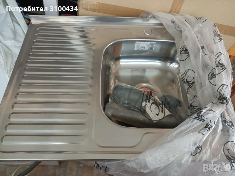 Кухненска мивка алпака 80 х 60 см, снимка 1